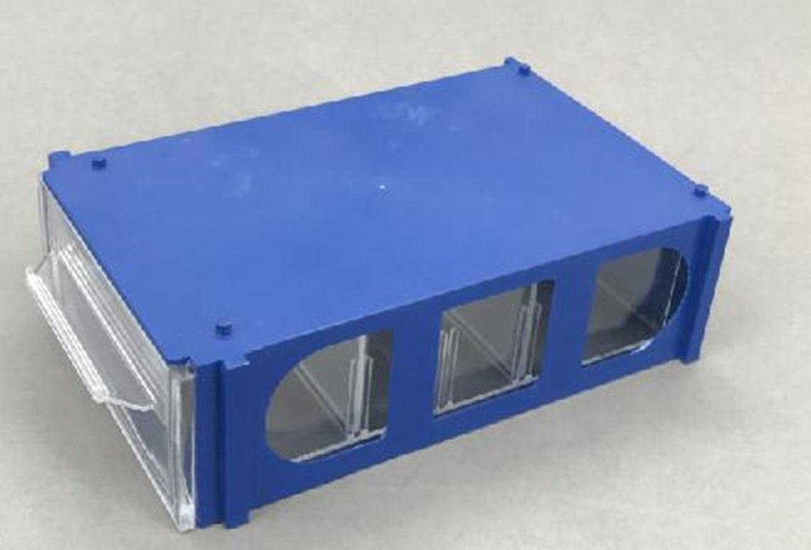 Sukraunama plastikinių techninės įrangos dalių laikymo dėžutė | 14.5x9.5x5 cm (SPB145)