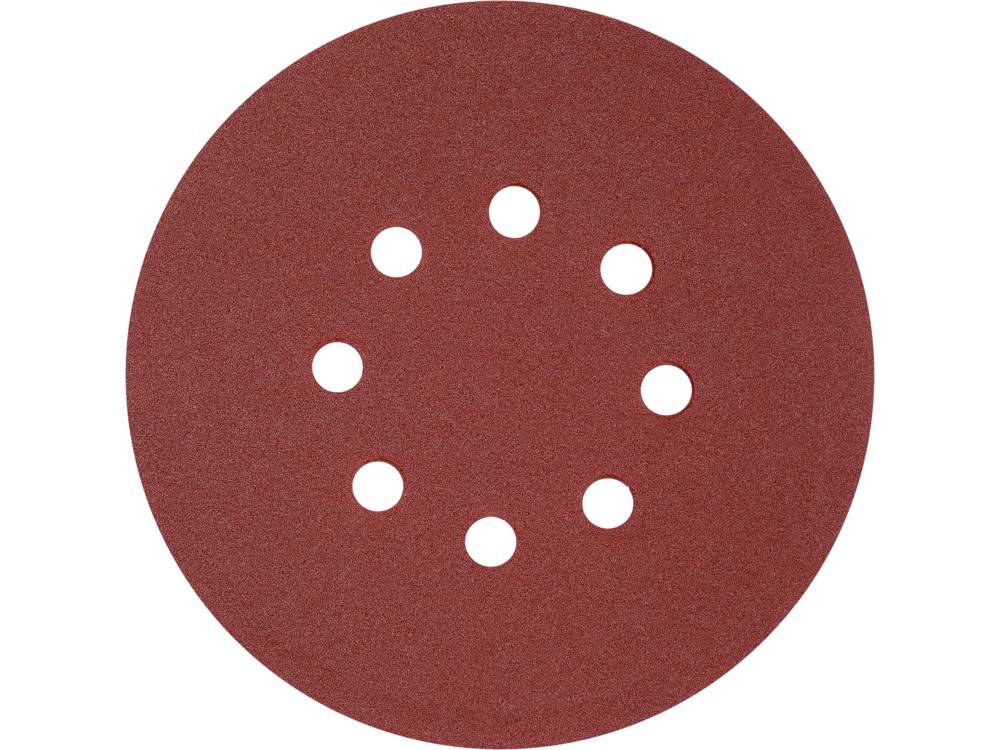 Šlifavimo popierius {velcro) | 8 skylės | 150 mm / P240 | 50 vnt. (YT-834599)