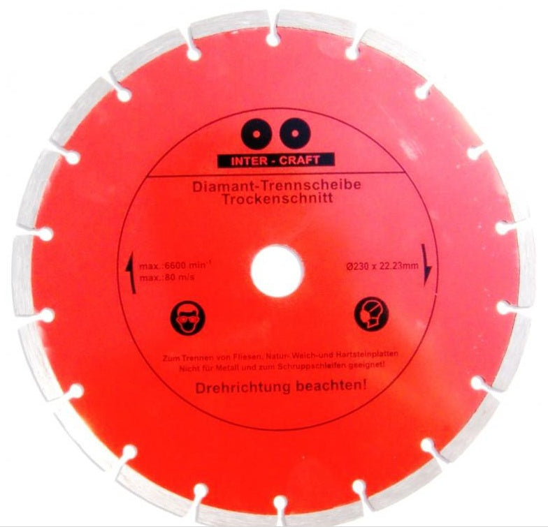 Deimantinis pjovimo diskas 230mm X1.8X2.7X7.0 (CR0230)