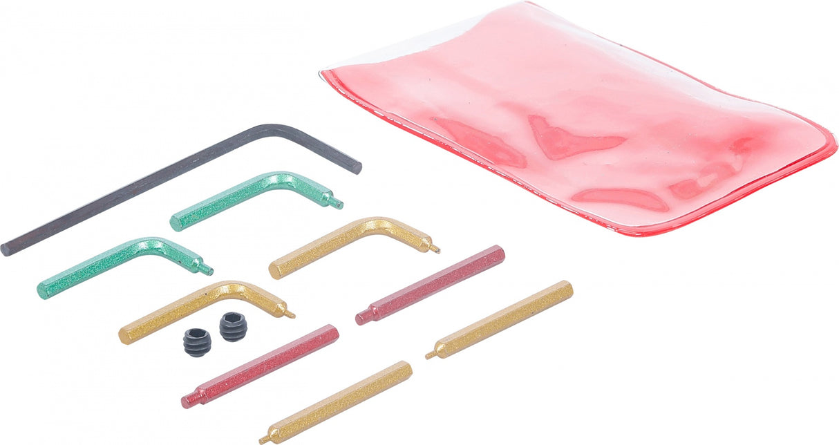 Atsarginiai plieniniai antgaliai skirti dvigubo šarnyro replėms | 5 poros | BGS 9836 (9836-1)