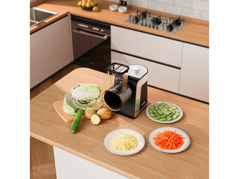 Elektrinė daržovių, vaisių trintuvė / pjaustyklė 250W, 5 peiliai (67831)