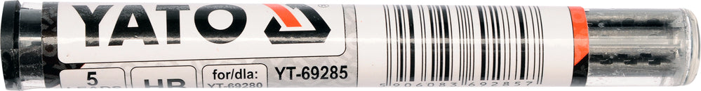 Grafito širdelės HB automatiniam pieštukui | 5 vnt (YT-69285)