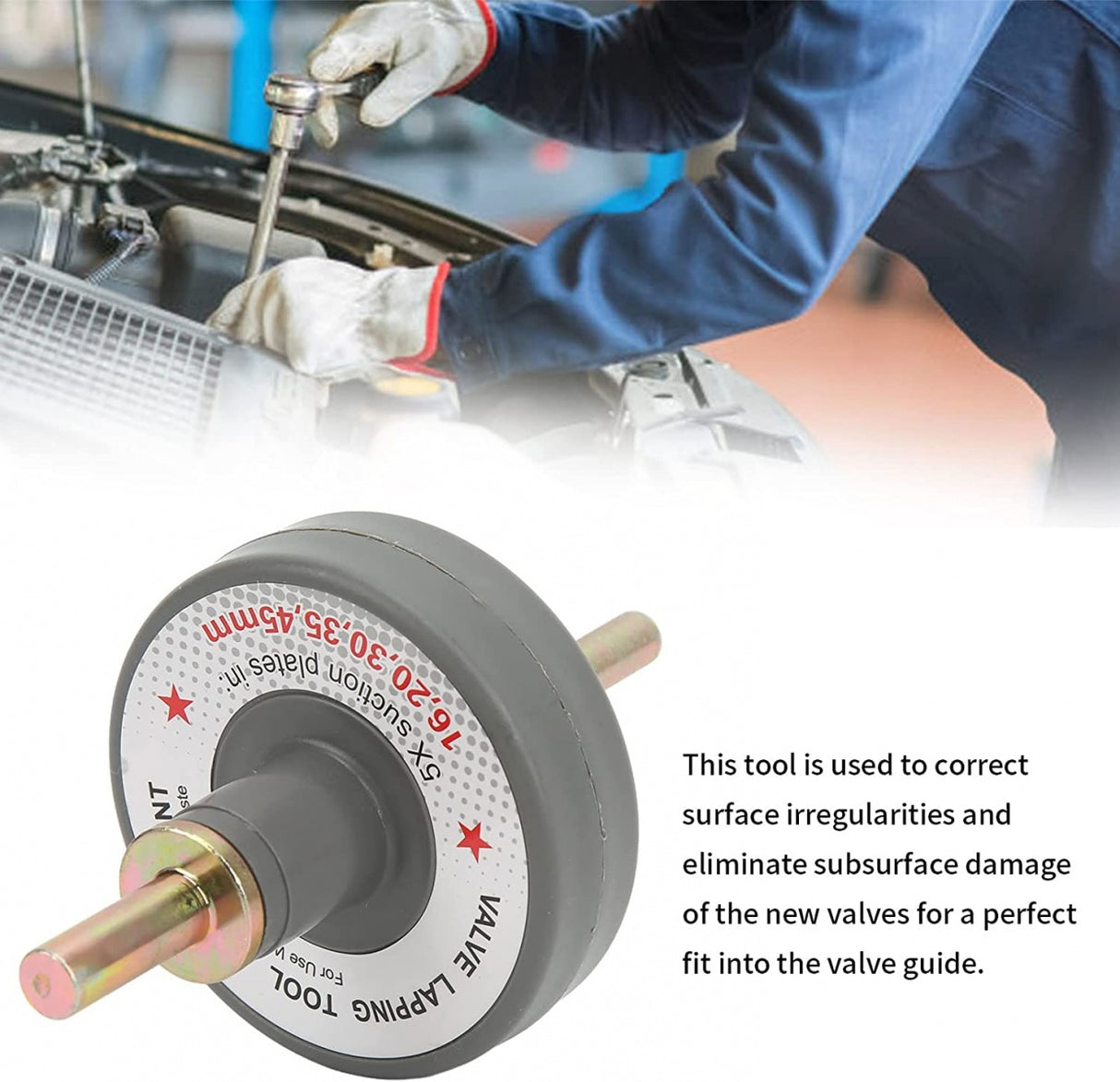 Vožtuvų pritrynėjas statomas į grąžtą | 5 antgaliai (FB2804)