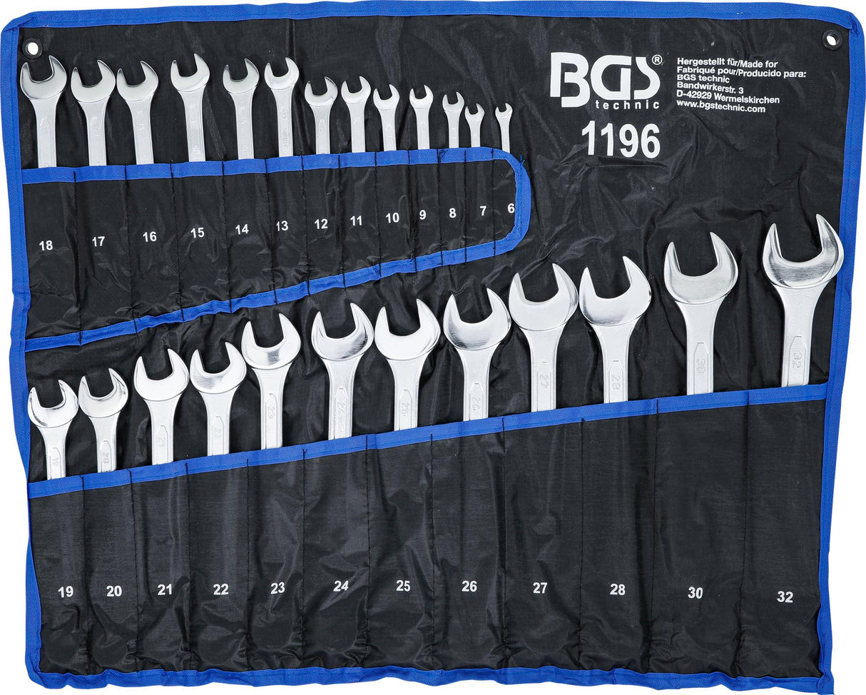 Kombinuotų raktų rinkinys | 6 - 32 mm | 25 vnt. (1196)