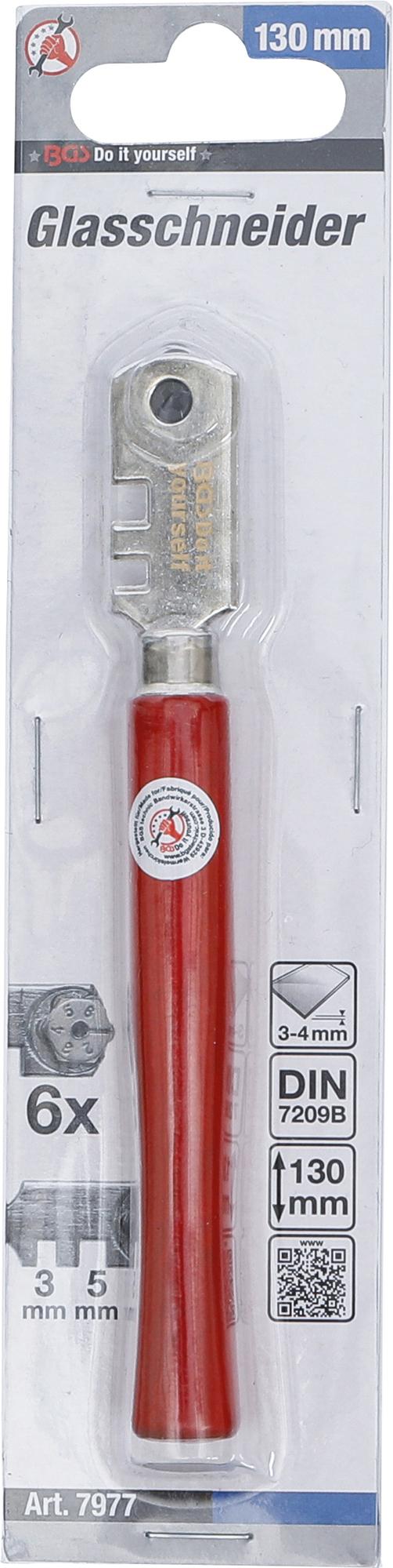 Stiklo rėžtukas | stiklo storis 3-4 mm | 130 mm (7977)