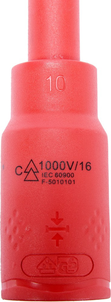 Izoliuotas antgalis elektrikui H4x120mm, 1/2" VDE (YT-21085)