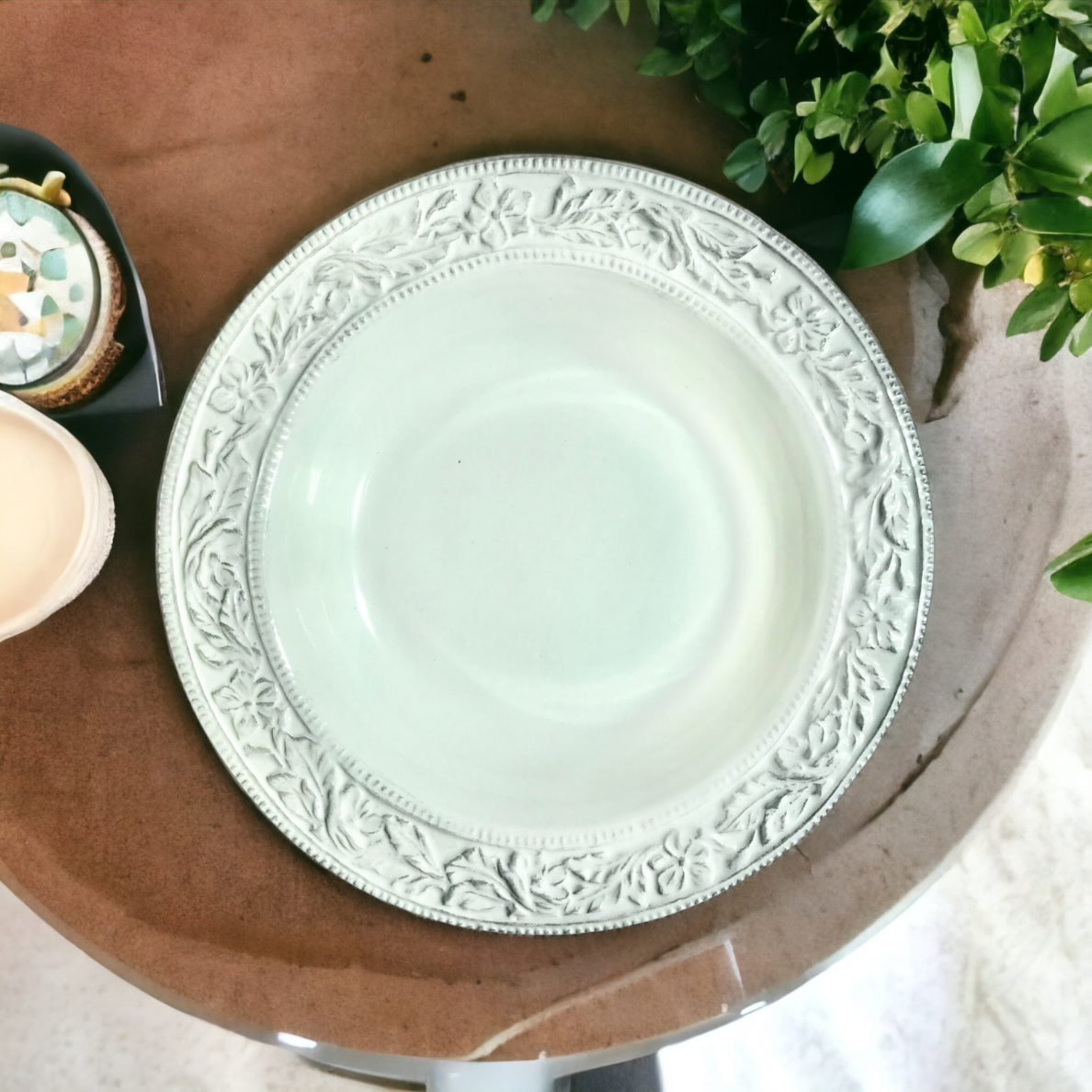 Gili lėkštė ETRUSK | balta | porcelianas | Ø22CM | H3.5CM (59952)