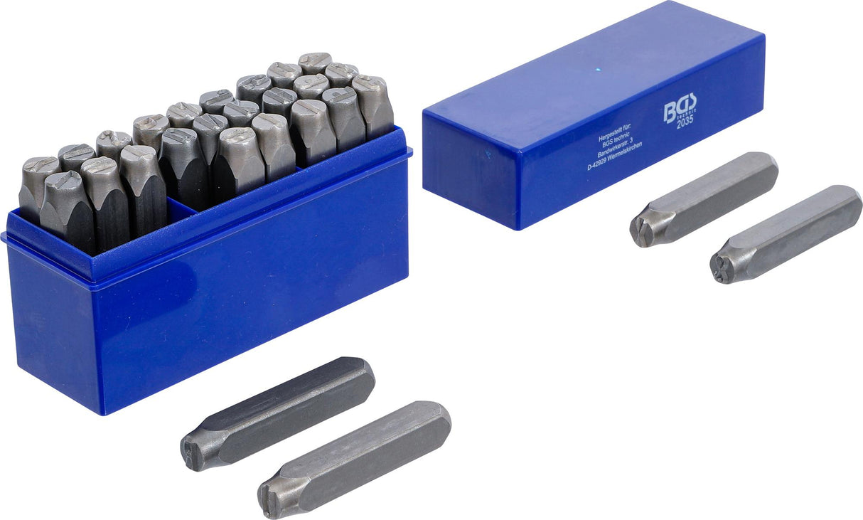 Raidžių išmušėjų rinkinys A iki Z | 10 mm (2035)