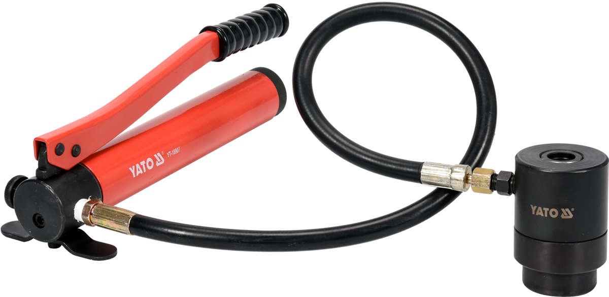 Hidraulinis skylių pjaustymo įrankis | 22-60 mm | 360 laipsn. (YT-18907)