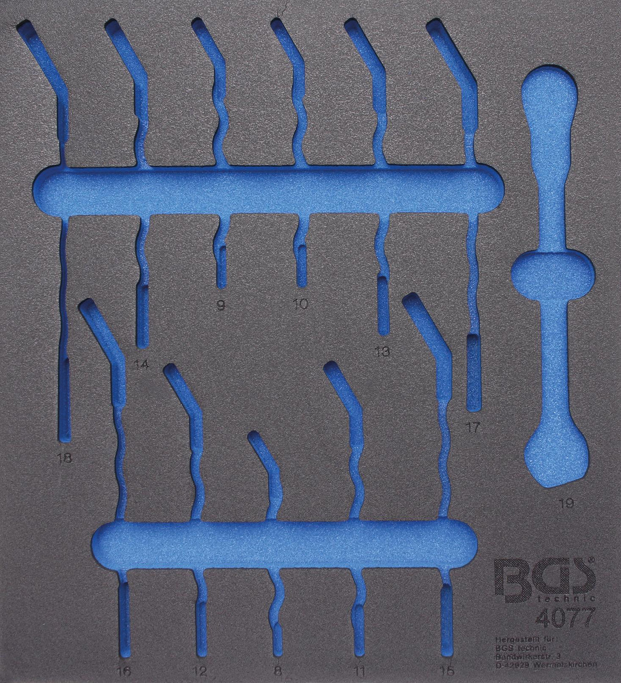 Įrankių dėklas 2/3, tuščias | nuo BGS 4077 (4077-1)