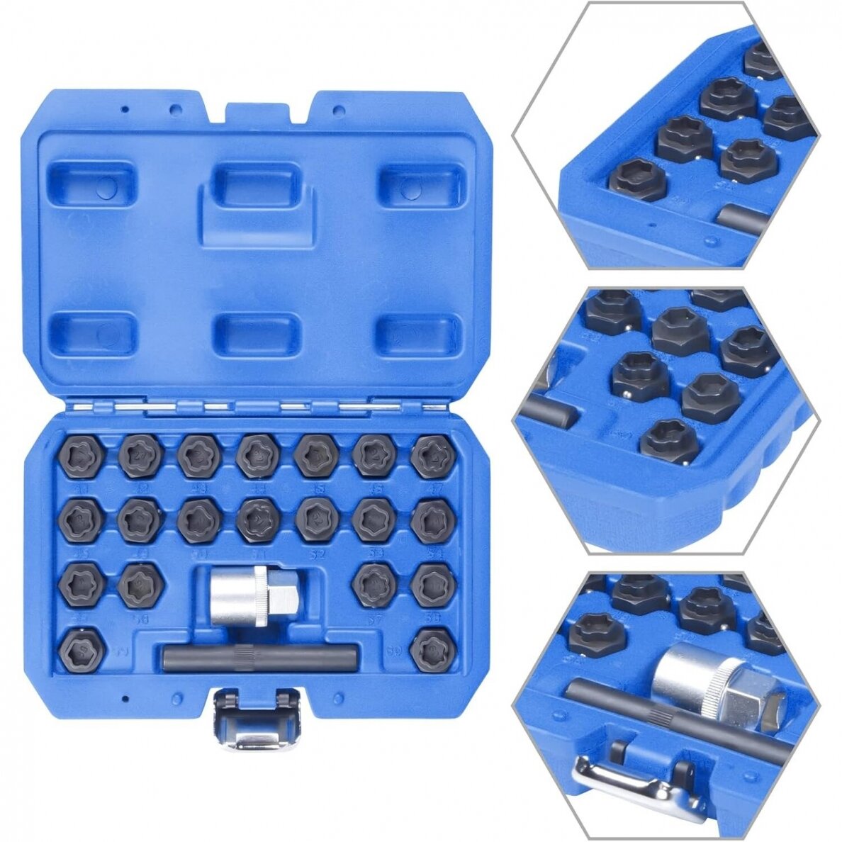 Ratų varžtų užraktų rinkinys | BMW | 22 vnt. (H4034)