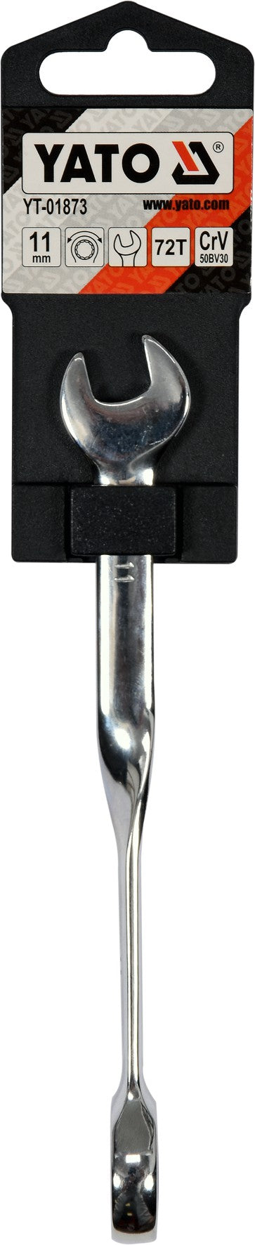 Raktas kombinuotas terkšlinis | perlenktas X | 11 mm (YT-01873)