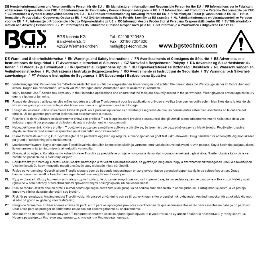 L tipo atsuktuvas su rankena | T-Star (Torx) T40 (4010-16)