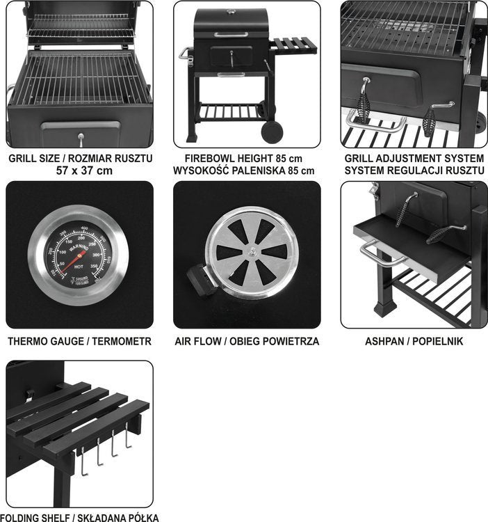 Lauko kepsninė / grilis | DELUXE | 57X37 cm (99588)