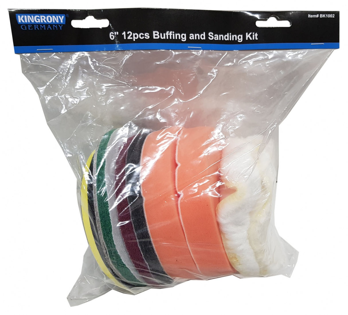Poliravimo ir šlifavimo padų rinkinys | Ø 150 mm | 12 vnt. (BK1002)