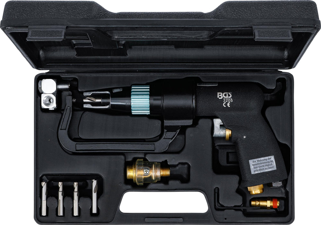 Pneumatinis suvirinimo taškų nugrežėjas su rinkiniu (3205)