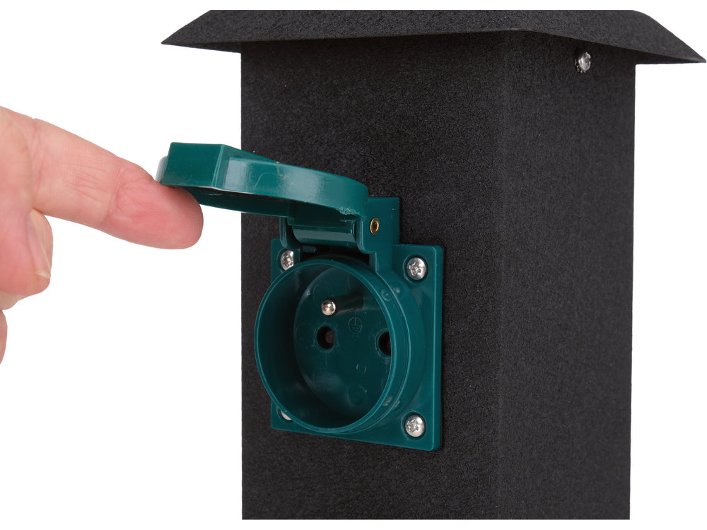 Outdoor socket in a metal box | IP44 | 4 X 230V (YT-81275)