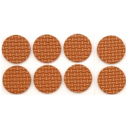 Lipnūs padukai baldams rudi 38mm/8vnt. (74883)