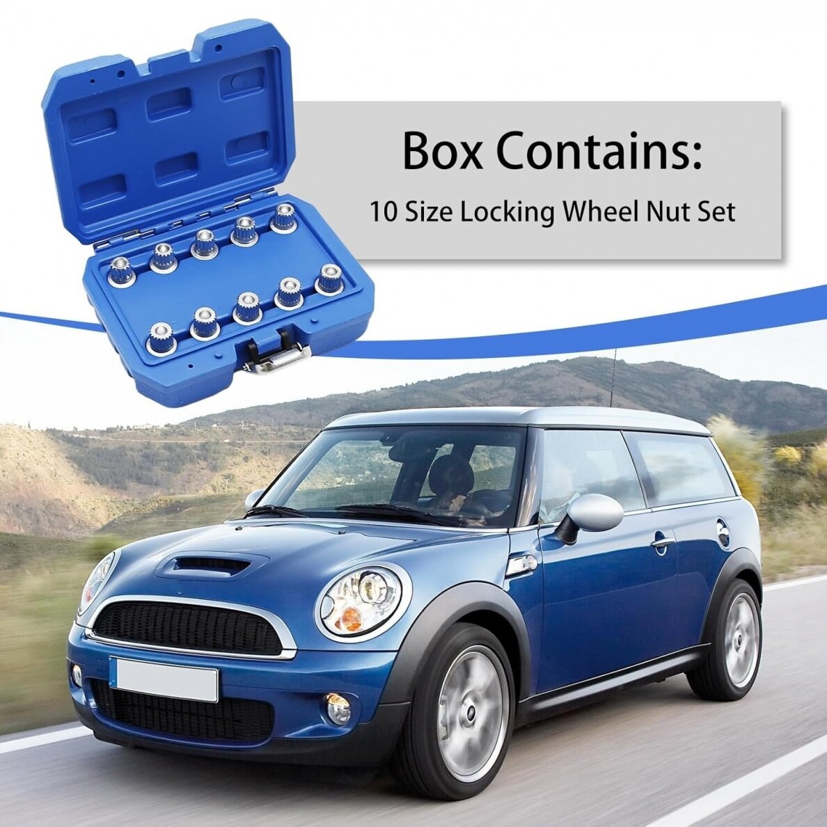 Ratų varžtų užraktų rinkinys | BMW MINI | 10 vnt. (H4018)