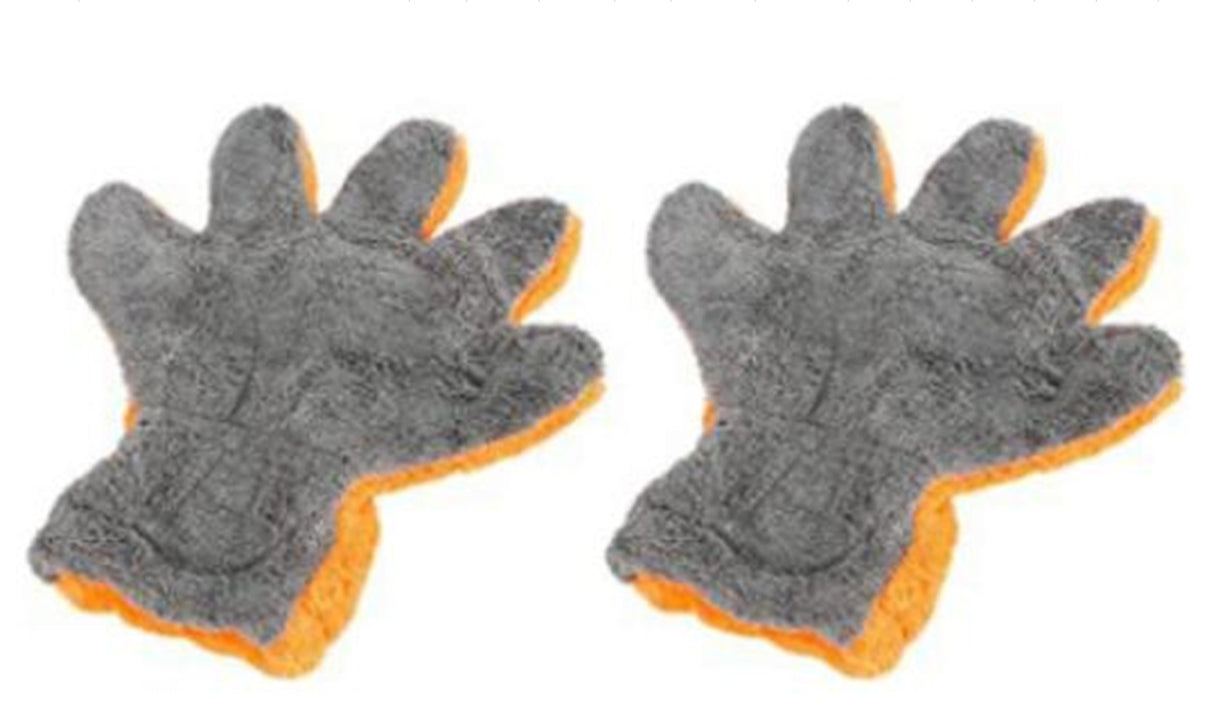 Penkių pirštų koralų vilnos automobilių plovimo pirštinės (CCG2P)