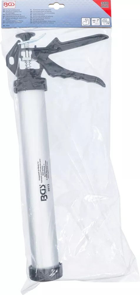 Pistoletas silikonui kasetėms aliuminis | 380 mm (3513)