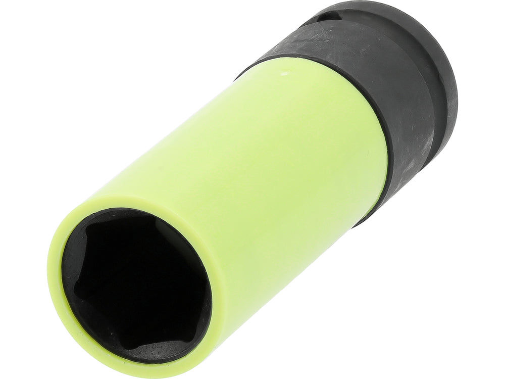Galvutė smūginė ilga plonasienė | su plastikine apsauga | 12,7 mm (1/2") | 19 mm (YT-10585)