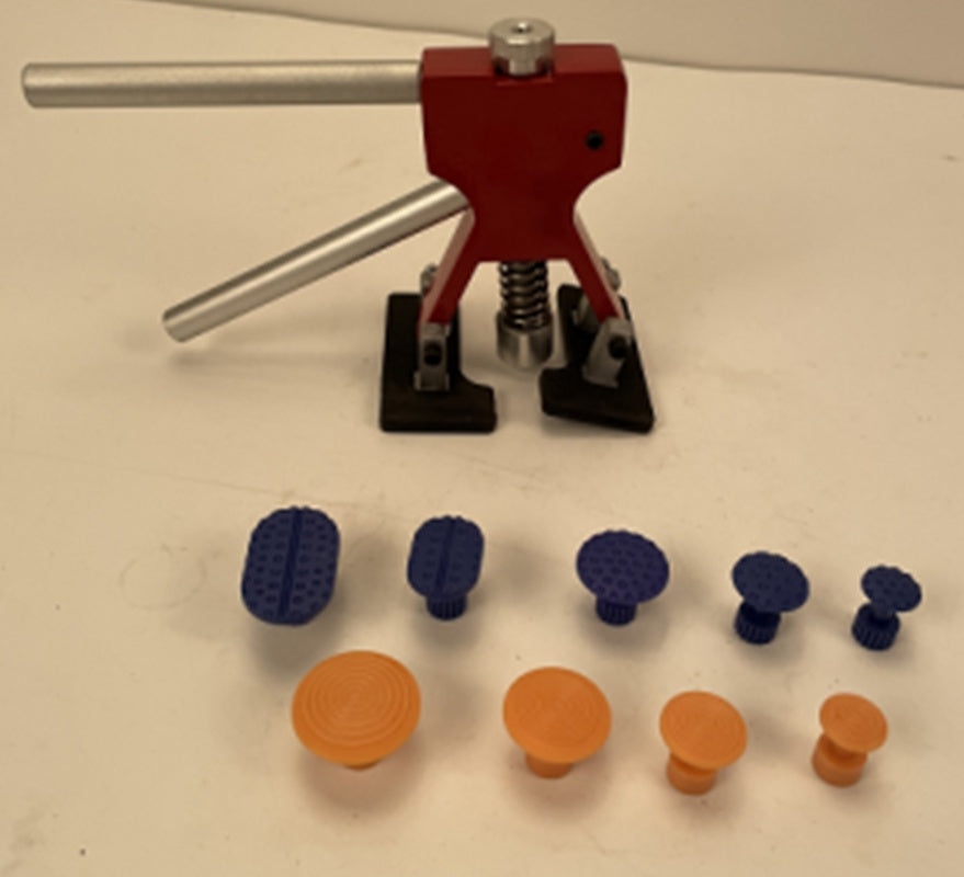 Rankinis kėbulo įdubų be dažymo ištraukiklis | su 9 pagalvėlėm (GP1000)