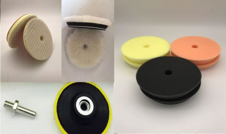 Poliravimo padų rinkinys | konusiniai | Ø 115 mm | 7 vnt. (BW1007)