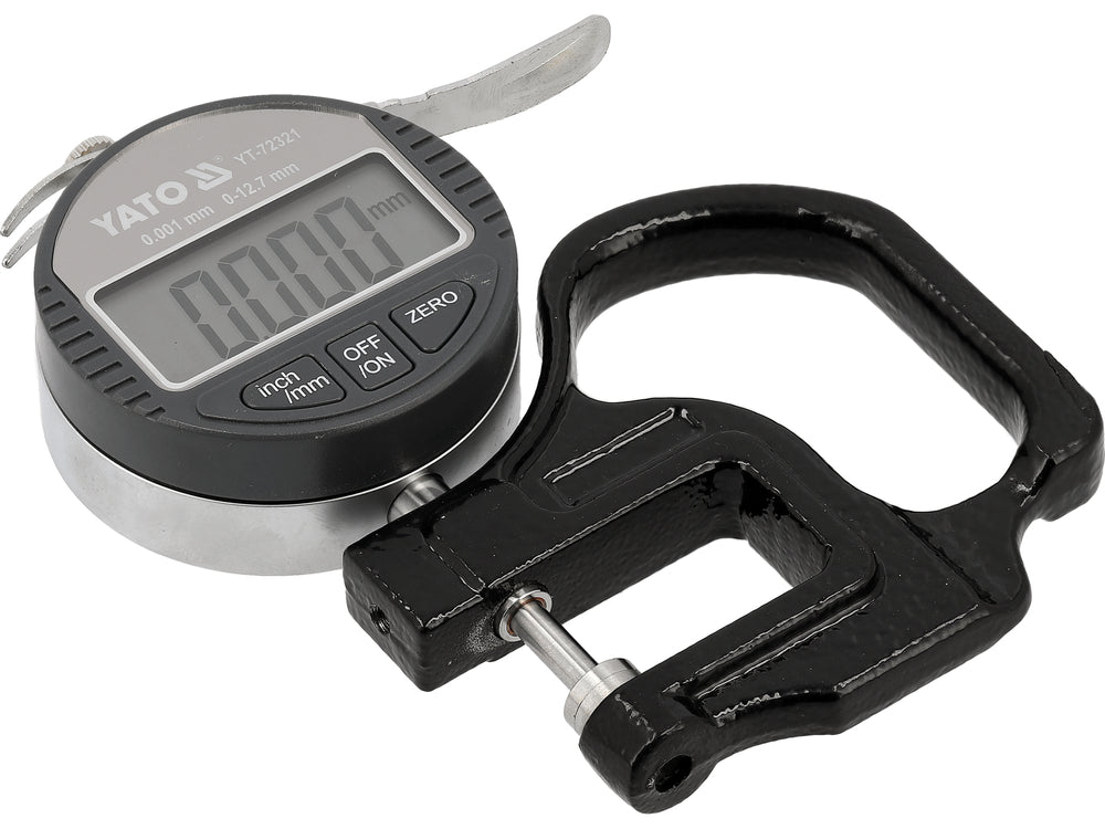 Mikrometras / storio matuoklis | skaitmeninis | 0-12.7 mm | 0.001 mm (YT-72321)
