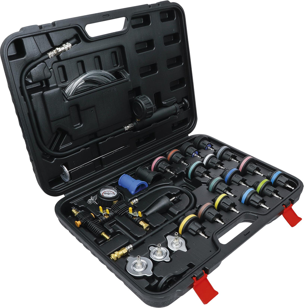 Radiatoriaus slėgio ir aušinimo sistemos testeris | 27 vnt. (98098)