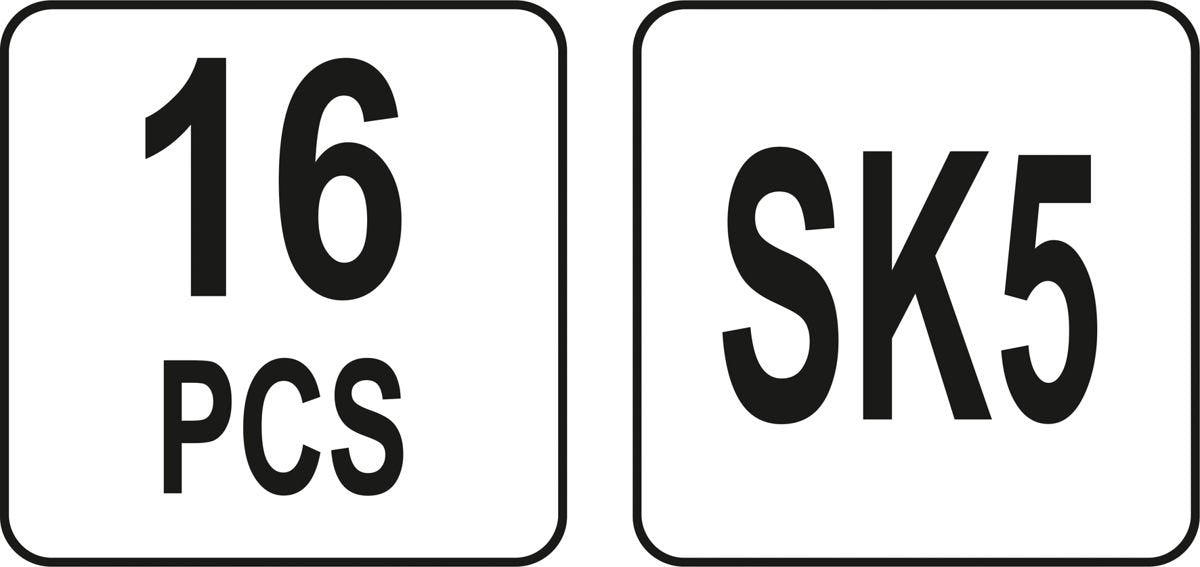 Peiliukų rinkinys tiksliems darbams | 16 vnt. (YT-75370)