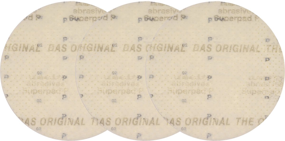 Šlifavimo diskas perforuotas | veliūras | šlifavimas be dulkių | 225 mm / P100 | 3 vnt. (YT-84602)