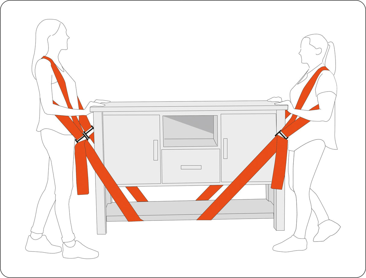 Baldų nešimo diržai | 8X280 cm | 4 vnt. (YT-74262)