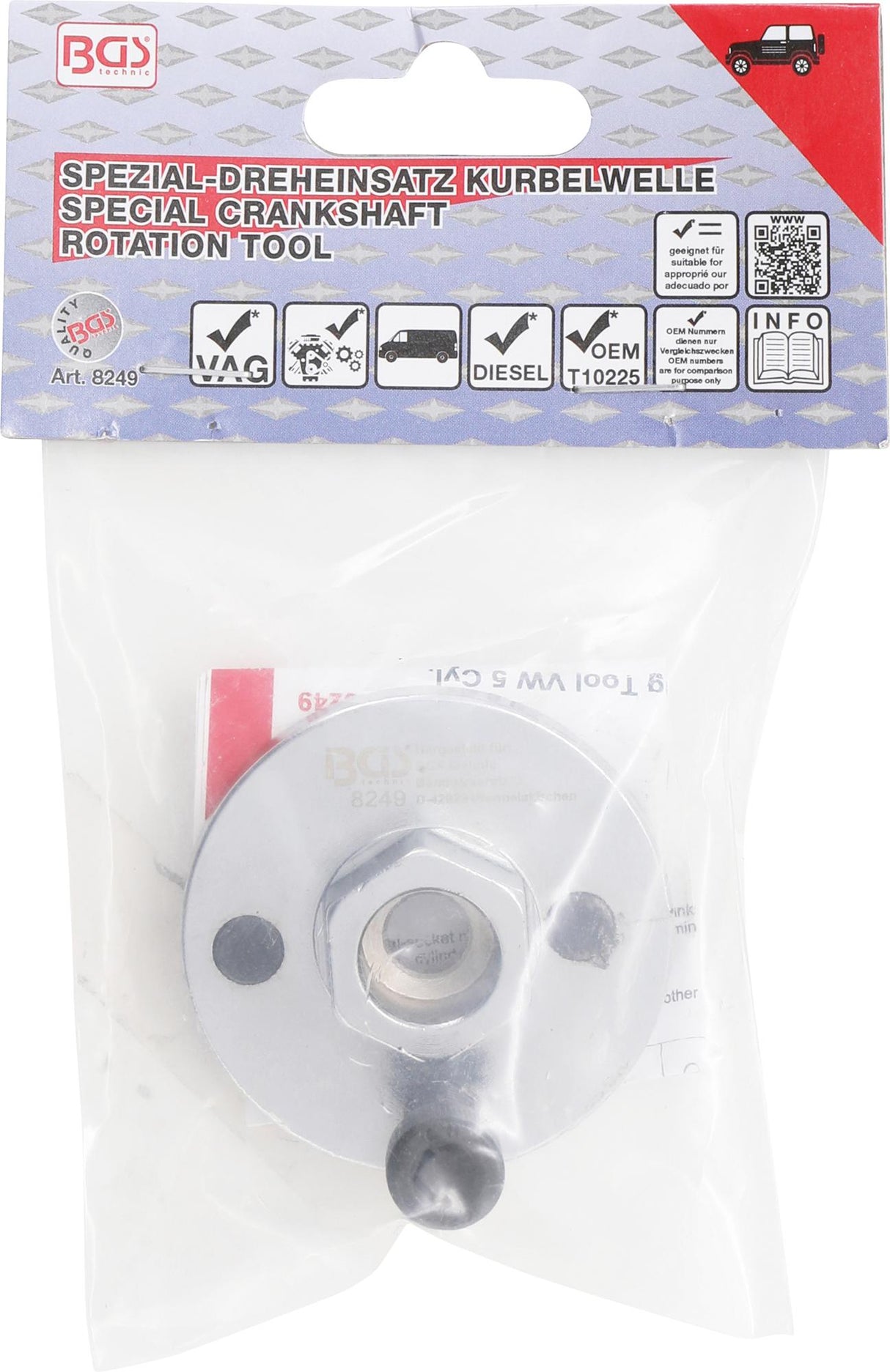 Specialus alkūninio veleno sukimo įrankis | VAG 5 cilindrų varikliams (8249)