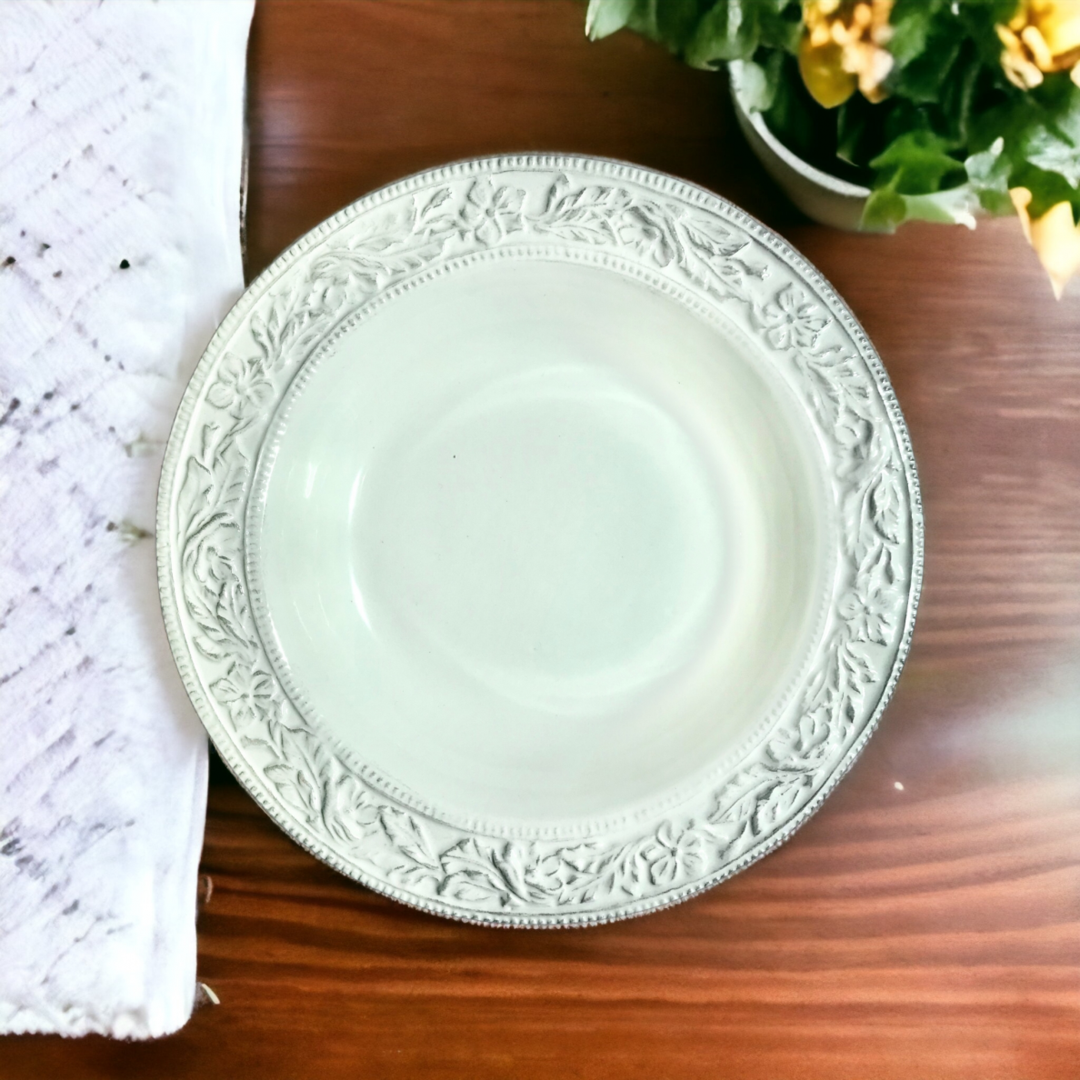 Gili lėkštė ETRUSK | balta | porcelianas | Ø22CM | H3.5CM (59952)