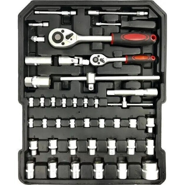 TOOL SET IN ALUMINUM CASE | WITH WHEELS | 187 PCS. (SK58280)