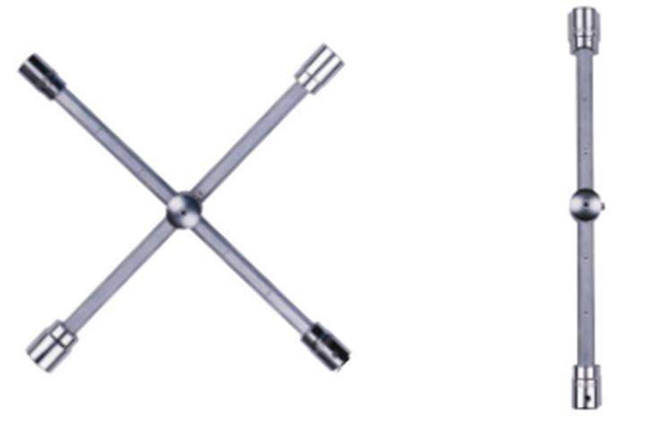 Kryžminis raktas | sudedamas/slankiojantis | 17/19/21/24 mm + 1/2" adapteris (SK2017083)