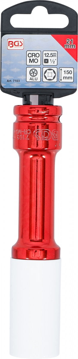 Galvutė ilga smūginė plonasienė | 12,5 mm (1/2") | 21 mm (7103)