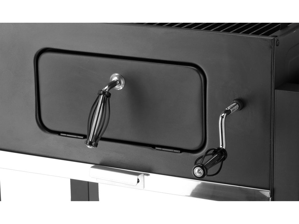 Medžio anglių kepsninė su rūkykla | DELUXE (99925)