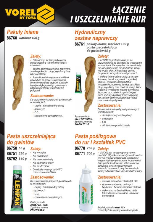 Santechninė pasta dujiniams ir vandens sriegiams 65g (86750)