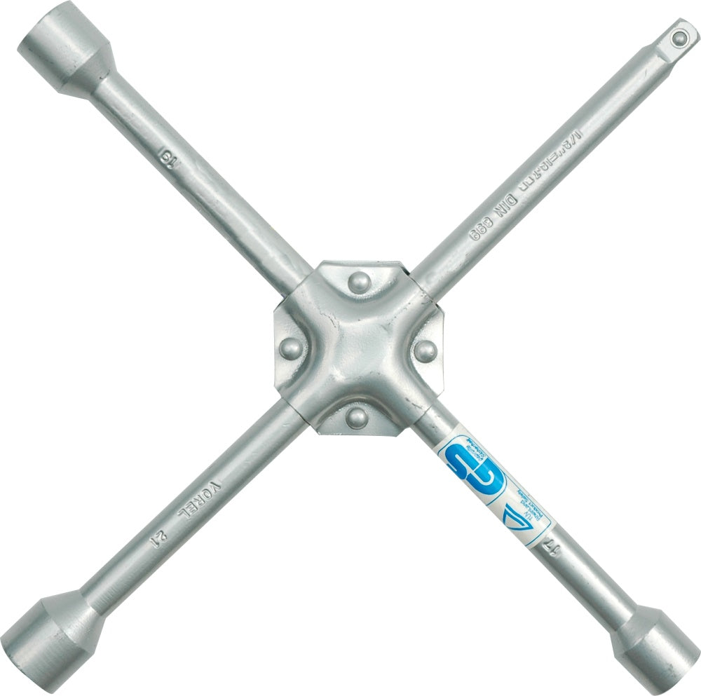 Raktas ratams sustiprintas "kryžius" 17X19X21x1/2" (57020)