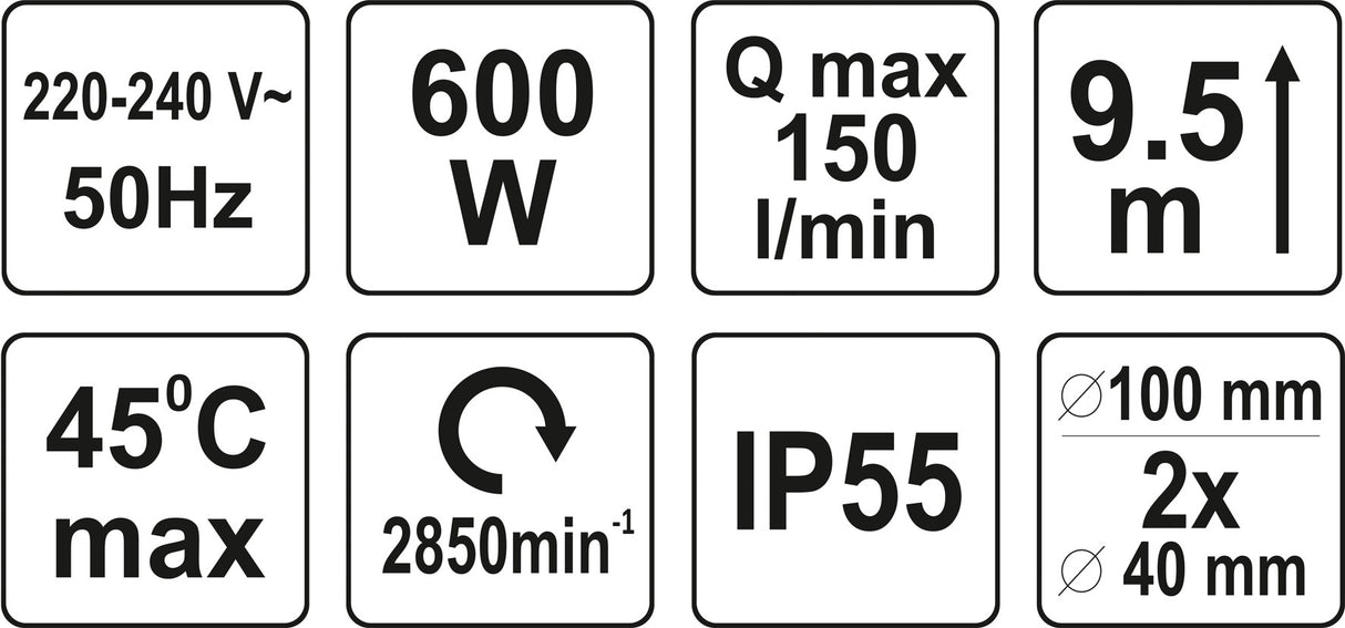 Nuotekų pompa / siurblys tualetui | su smulkintuvu | 600W (75953)