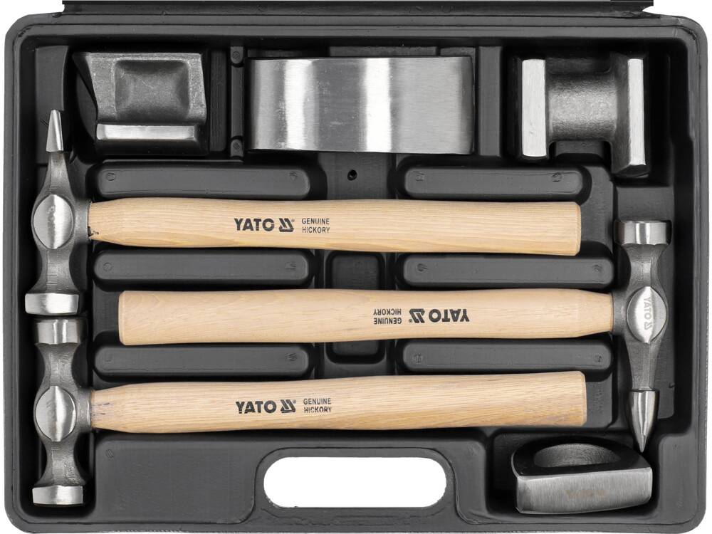 Plaktukų ir kumštelių rinkinys kėbulo darbams | 7 vnt. (YT-4590)