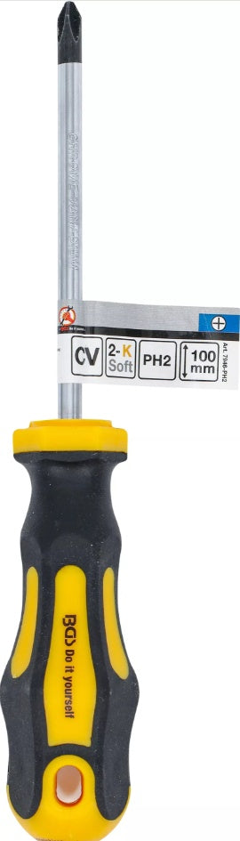 Atsuktuvas kryžminis | Cr-V | PH2x100 mm (7946-PH2)