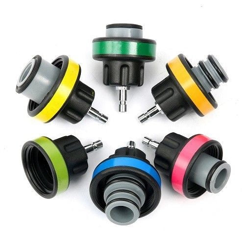 Radiatoriaus slėgio ir aušinimo sistemos testeris | 28 vnt. (SK2112)