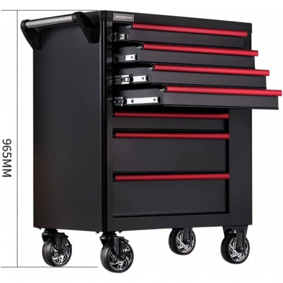 Įrankių spintelė ant ratukų | 7 stalčiai | 1 šoninės durys | tuščia (SLTC7A)