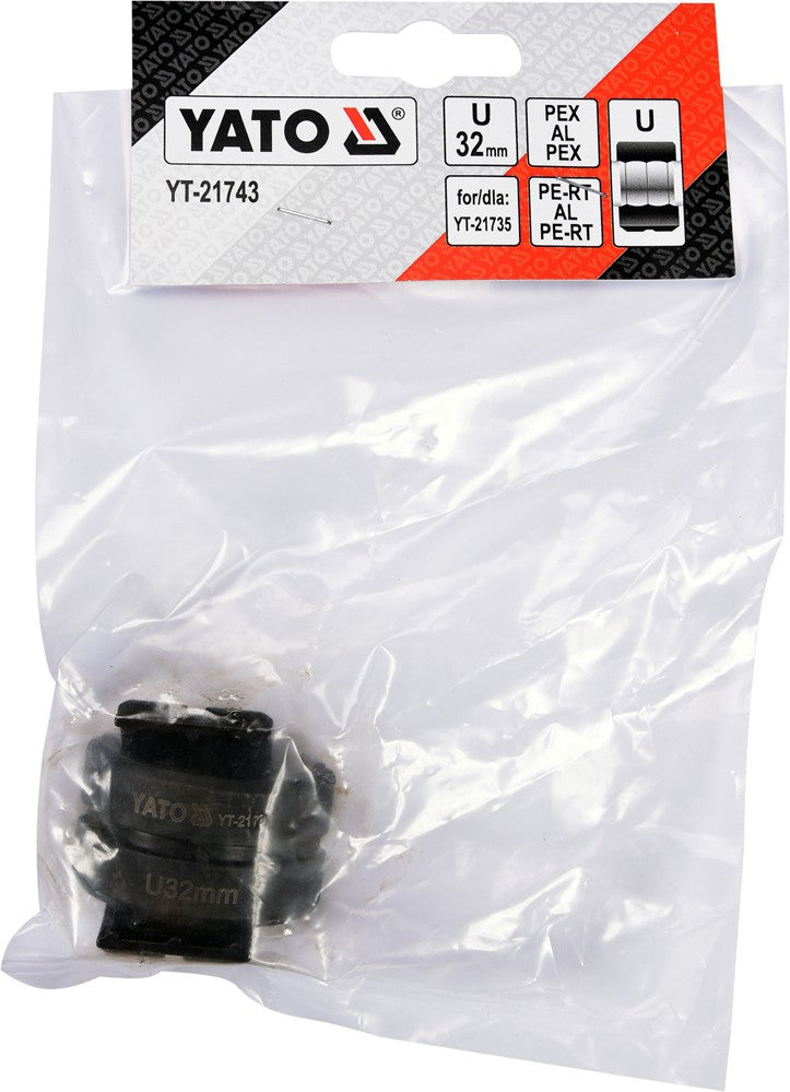 Indėklas U 32 mm presavimo replėms YT-21735 (YT-21743)