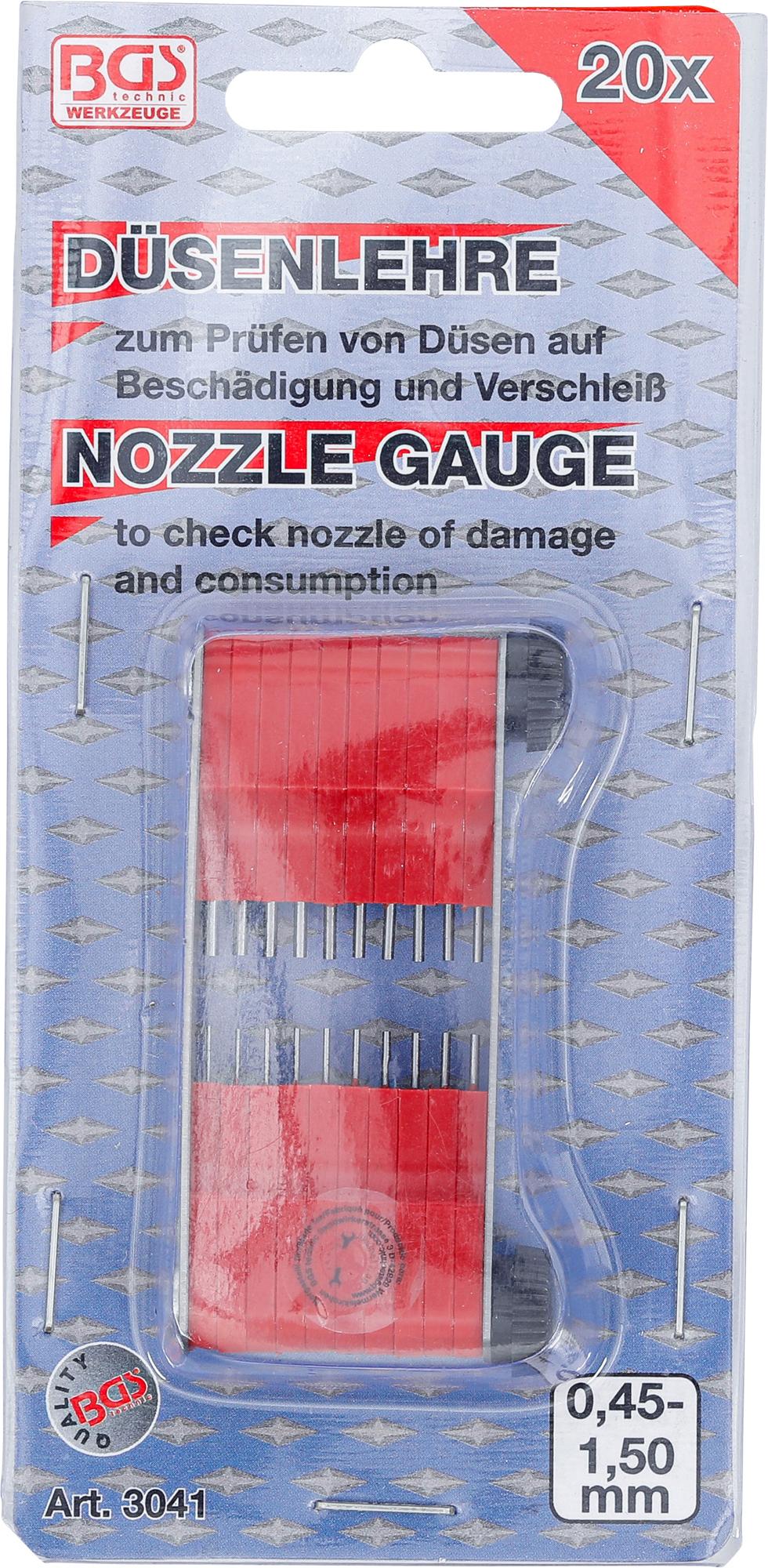 Skylių matuoklis | 0,45 - 1,50 mm | 20 vnt. (3041)