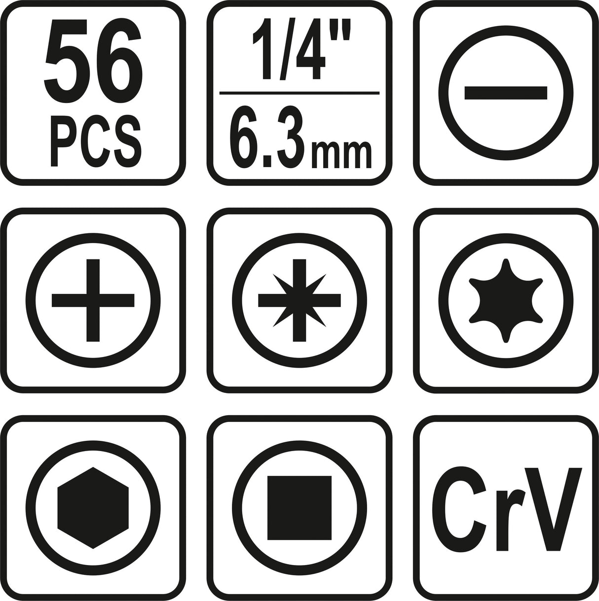 Набор бит | 56 шт.