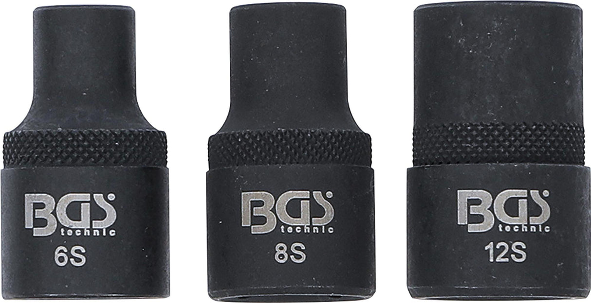 Galvučių rinkinys | Spline (Ribe) M6S, M8S, M12S | 3 vnt. (9336)